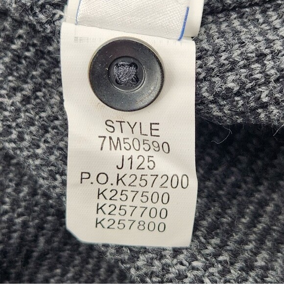 Lucky Brand Colorado Cross Stitch Henley Sweater Mens Size Medium Thermal Winter - Picture 8 of 8